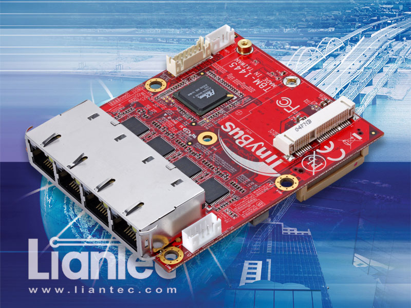  Liantec TBM-1445 Tiny-Bus PCIe Quad Intel Gbit Ethernet Extension Module